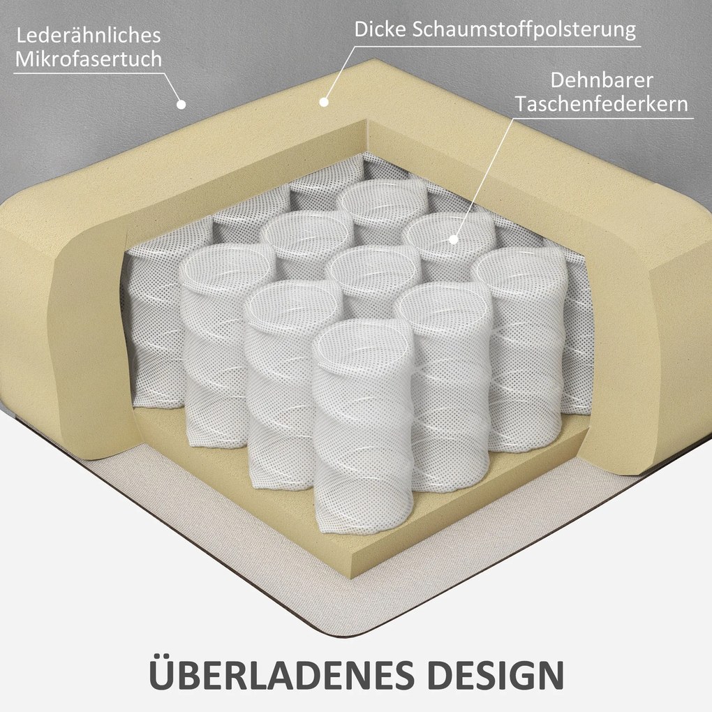 HOMCOM Πολυθρόνα Μασάζ Relax, Πολυθρόνα για Ηλικιωμένους, Τηλεχειριστήριο, Πλαϊνές Τσέπες, 94 cm x 96 cm x 106 cm, Σκούρο Γκρι