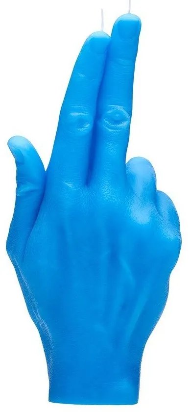 Κερί Χειρονομίας Gun Fingers 360gr 21x10x6cm Blue Candle Hand Paraffin