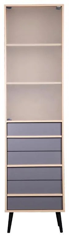 Ραφιέρα Industry Fylliana Sonoma - Γκρί 50x29.5x190 εκ. 50x29.5x190 εκ.