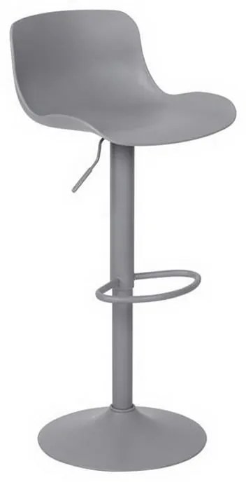 Σκαμπό Bar Moss ΕΜ200,3 44x45x58/81-79/102cm Grey Σετ 2τμχ Metal, Polypropylene