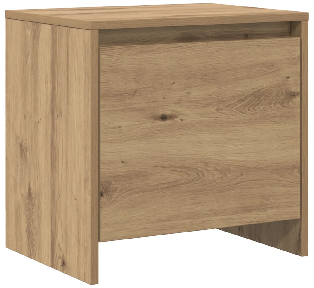 vidaXL Κομοδίνο artisan δρυς 45 x 34 x 44.5 εκ Επεξεργασμένο ξύλο