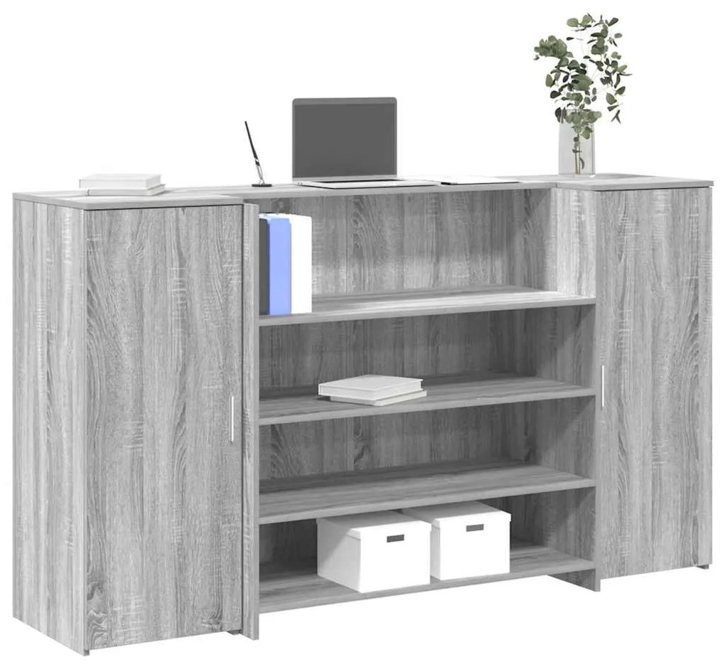 vidaXL Γραφείο υποδοχής 180x50x103,5 εκ. Επεξεργασμένο Ξύλο