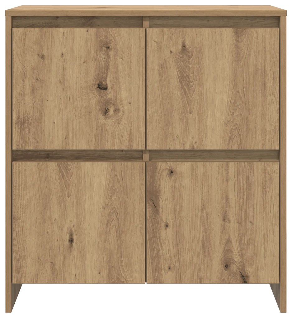 vidaXL Πλαϊνό γραφείο artisan δρυς 70 x 41 x 75 εκ. Επεξεργασμένο ξύλο