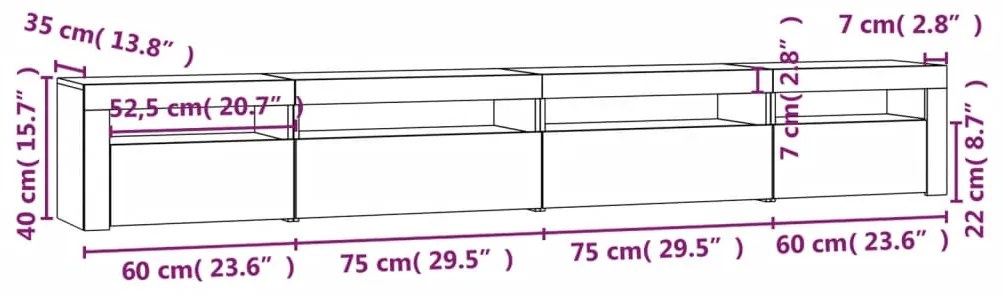 ΈΠΙΠΛΟ ΤΗΛΕΟΡΑΣΗΣ ΜΕ LED ΓΚΡΙ ΣΚΥΡΟΔΕΜΑΤΟΣ 270X35X40 ΕΚ. 3152749