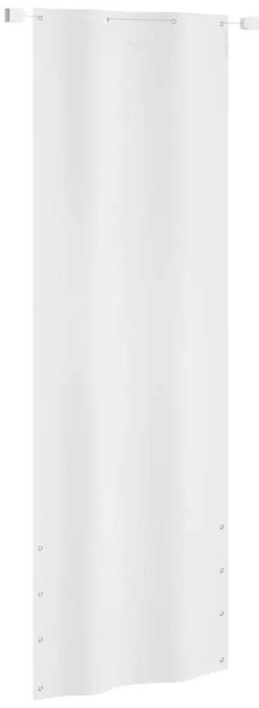 Διαχωριστικό Βεράντας Λευκό 80 x 240 εκ. Ύφασμα Oxford - Λευκό