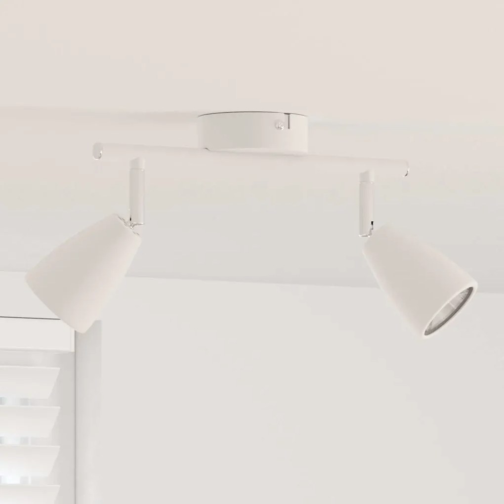vidaXL Σποτ οροφής Λευκό 25.5 x 8 x 15.5 εκ. Ατσάλι