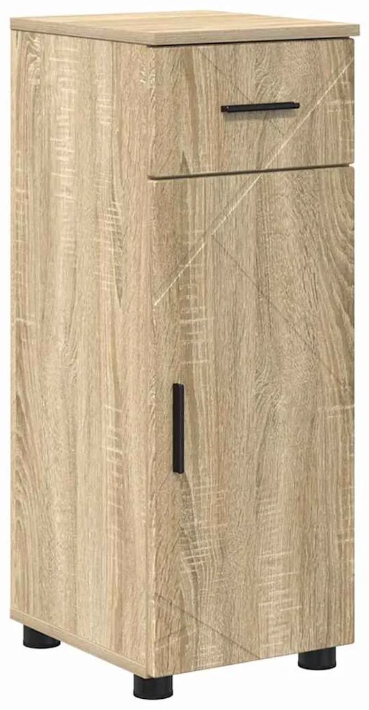 vidaXL Ντουλάπι Μπάνιου Sonoma Δρυς 30 x 35 x 80 εκ Επεξεργασμένο ξύλο