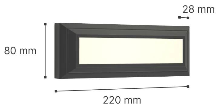 Φωτιστικό τοίχου Willoughby LED 4W 3CCT Outdoor Wall Lamp White D:22cmx8cm (80201320)