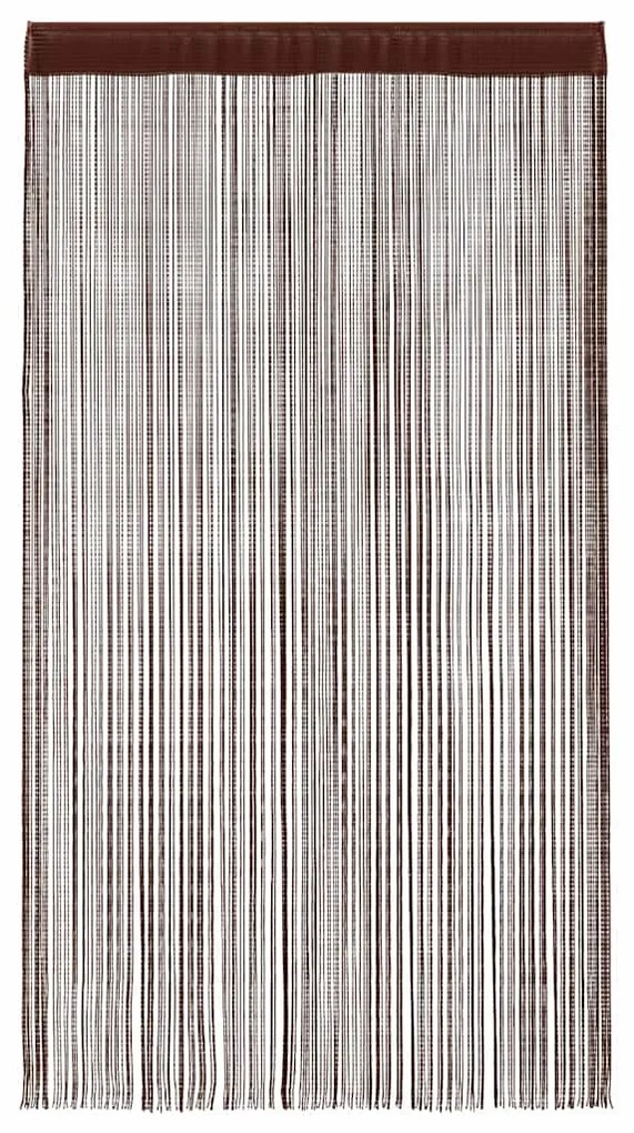 vidaXL Κουρτίνες με Κρόσσια 2 τεμ. Καφέ 100 x 250 εκ.