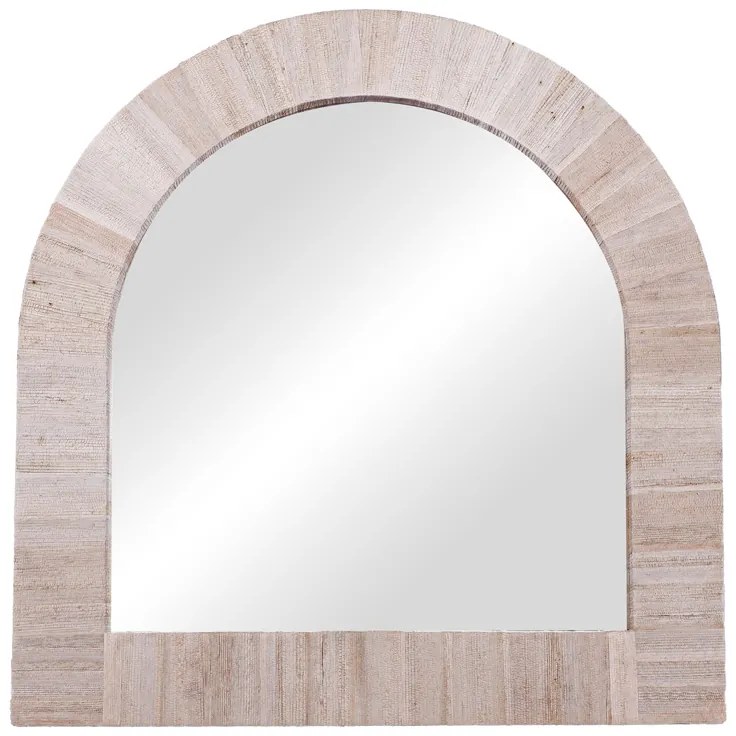 Intrahome Καθρέπτης Koin I intrahome μπανάνα ξύλο σε φυσική απόχρωση 80x80x8εκ | SKU: INTRAPA-448111139