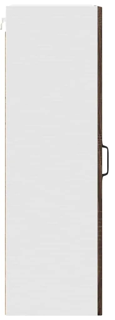 vidaXL Ντουλάπα Κουζίνας με ράφι Επιτοίχιο Καφέ δρυς 40 x 31 x 100 εκ.