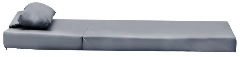 Μαξιλάρι ξαπλώστρας Sadie ύφασμα γκρι 65x185x15εκ 65x185x10 εκ.