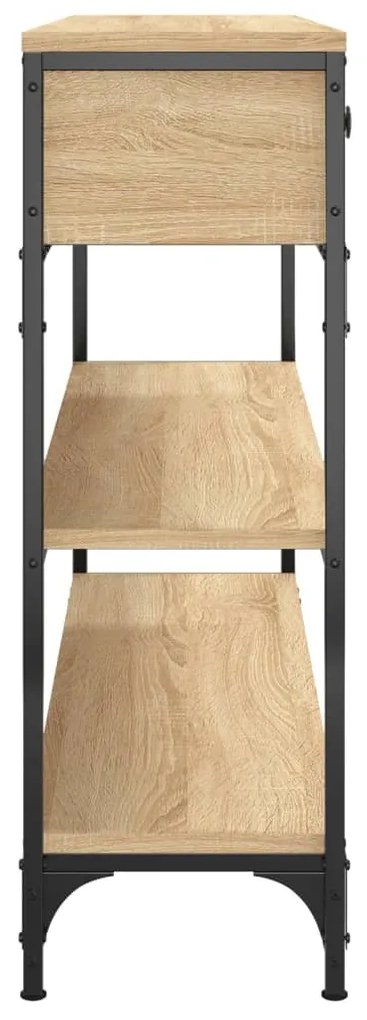 vidaXL Τραπέζι Κονσόλα Sonoma Δρυς 100x25x75 εκ. Επεξεργασμένο Ξύλο
