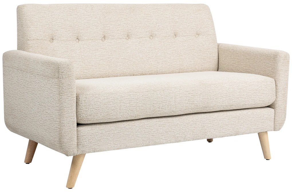 HOMCOM Καναπές δύο θέσεων, άνετος, 134x71x82 cm, Μπεζ