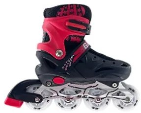 Αυξομειούμενα Rollers G&C SK10 ΣΕΤ 3ΣΕ1 ΜΑΥΡΟ/ΚΟΚΚΙΝΟ LED-Small (29-32)