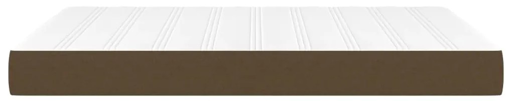 vidaXL Στρώμα με Pocket Springs Σκούρο Καφέ 140x190x20 εκ. Βελούδινο
