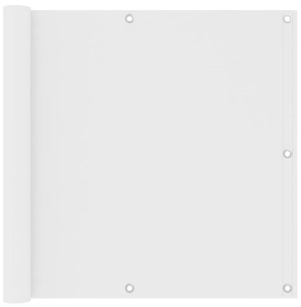 Διαχωριστικό Βεράντας Λευκό 90 x 400 εκ. Ύφασμα Oxford - Λευκό
