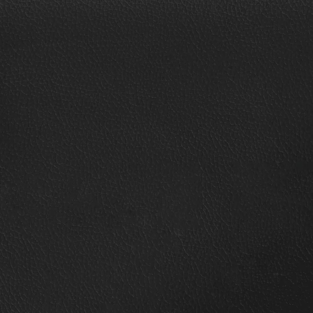 Οθωμανικό κρεβάτι με στρώμα Μαύρο 80x200cm Faux Leather - Μαύρο