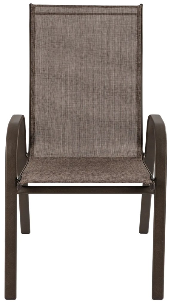 ΠΟΛΥΘΡΟΝΑ ΕΞ.ΧΩΡΟΥ LEON HM5000.02 ΜΕΤΑΛΛΙΚΗ ΚΑΦΕ ΜΕ TEXTILENE ΚΑΦΕ 54x70x93Υεκ