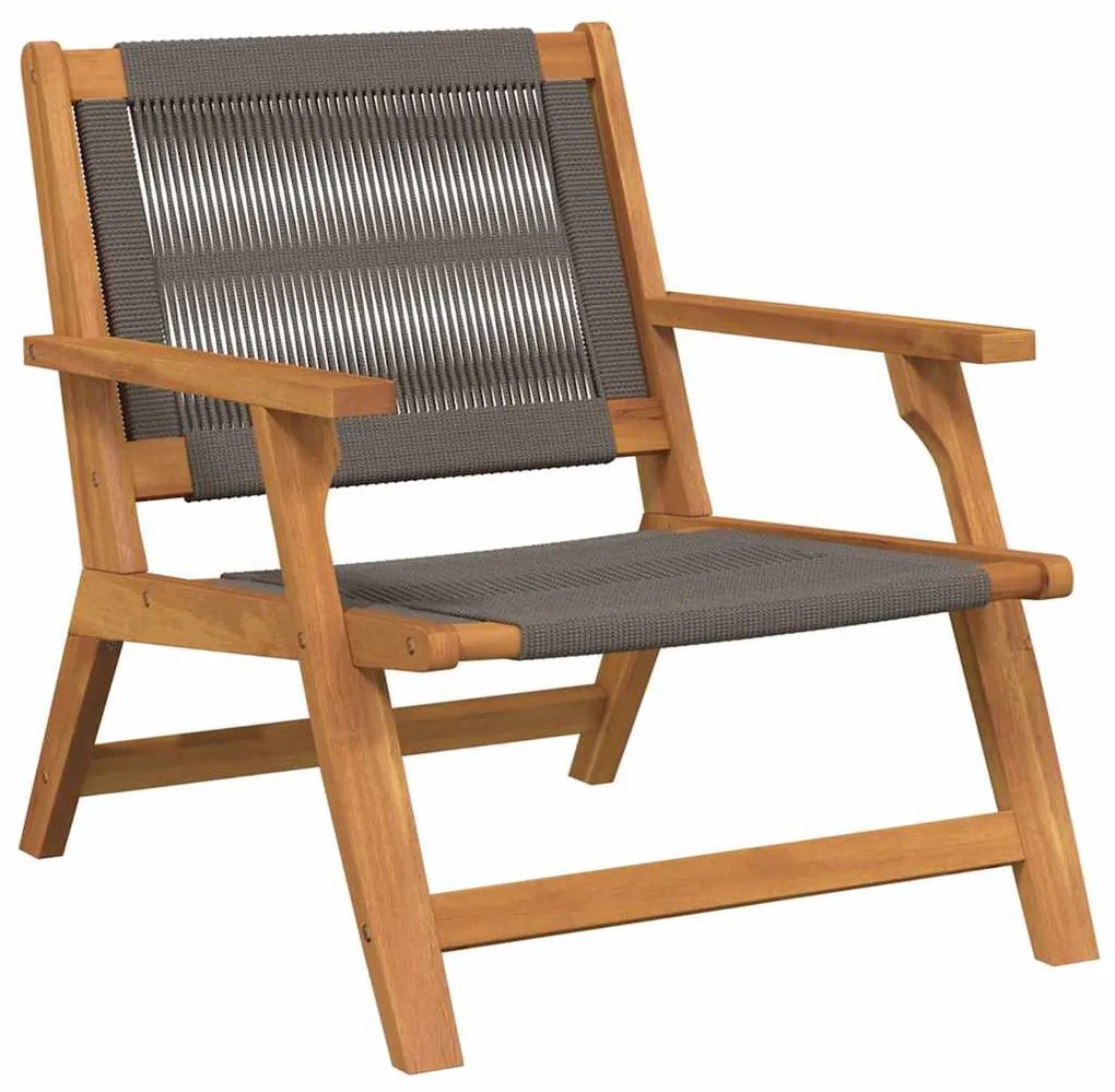 vidaXL Κήπου Καρέκλες με Τραπέζι 5 pcs Γκρι 90 x 45 x 40 cm