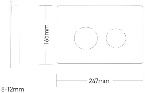 Πλακέτα χειρισμού easy touch square wisa-Leuko