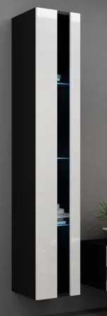 cabinet VIGO NEW WITR 180 black/white DIOMMI CAMA-VIGO-NEW-WITRYNA-CZ/BI DIOMMI-60-20101