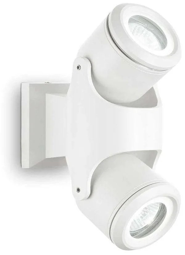 Φωτιστικό Τοίχου-Απλίκα Xeno 129495 9x14/16x24cm 2xGU10 28W IP44 White Ideal Lux