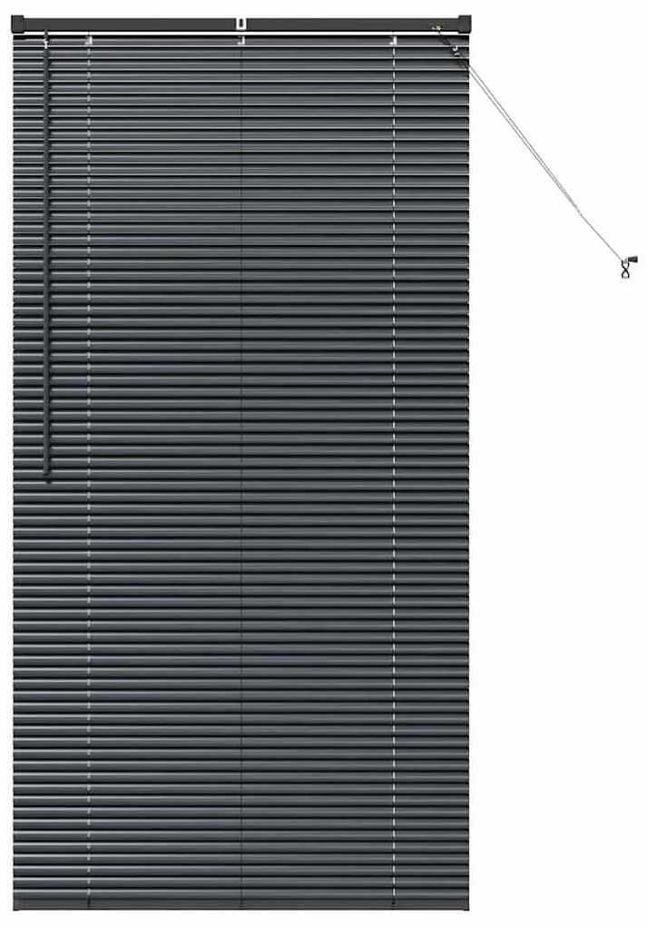 vidaXL Ρολό Παραθύρου με κουρτίνες Άλλο Μαύρο 80 x 130 εκ Αλουμίνιο