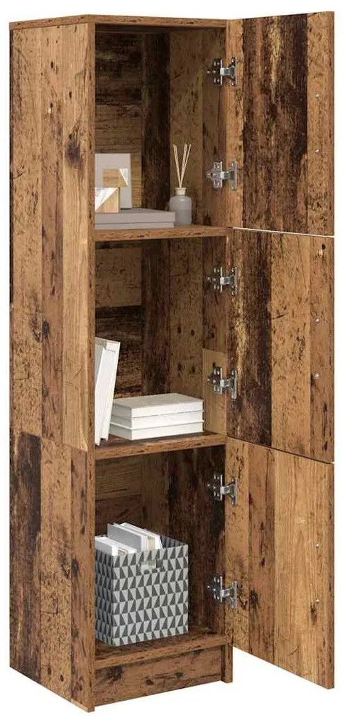 vidaXL Highboard Παλιό ξύλο 31.5 x 32 x 122.5 εκ