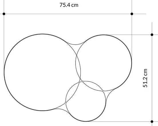 Καθρέπτης Gorta μαύρο 75x2x51εκ 75x2x51 εκ.
