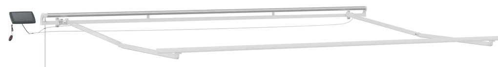 vidaXL Χειροκίνητη Ανασυρόμενη Τέντα με LED Μπεζ 400x300 εκ