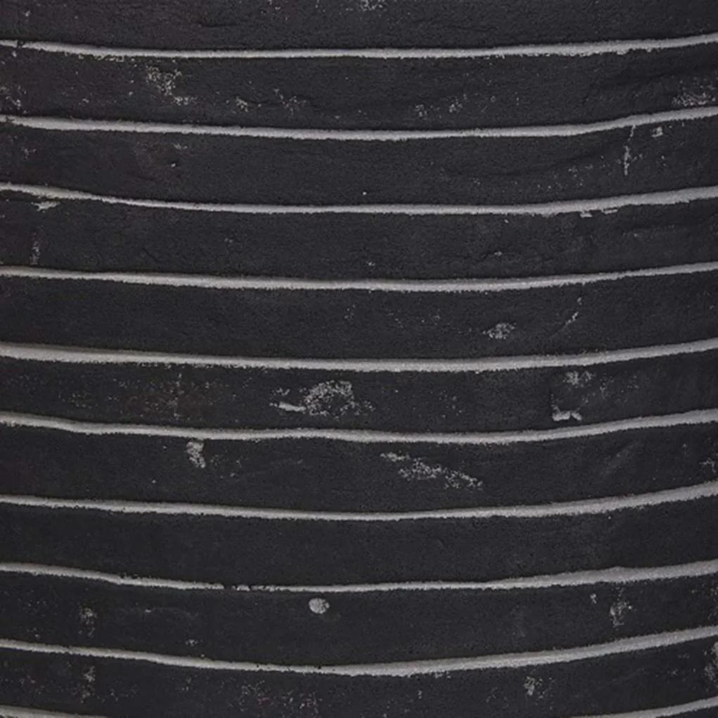 Capi Γλάστρα Nature Row Τετράγωνη Ανθρακί 30 x 30 εκ. KRWZ902 - Μαύρο