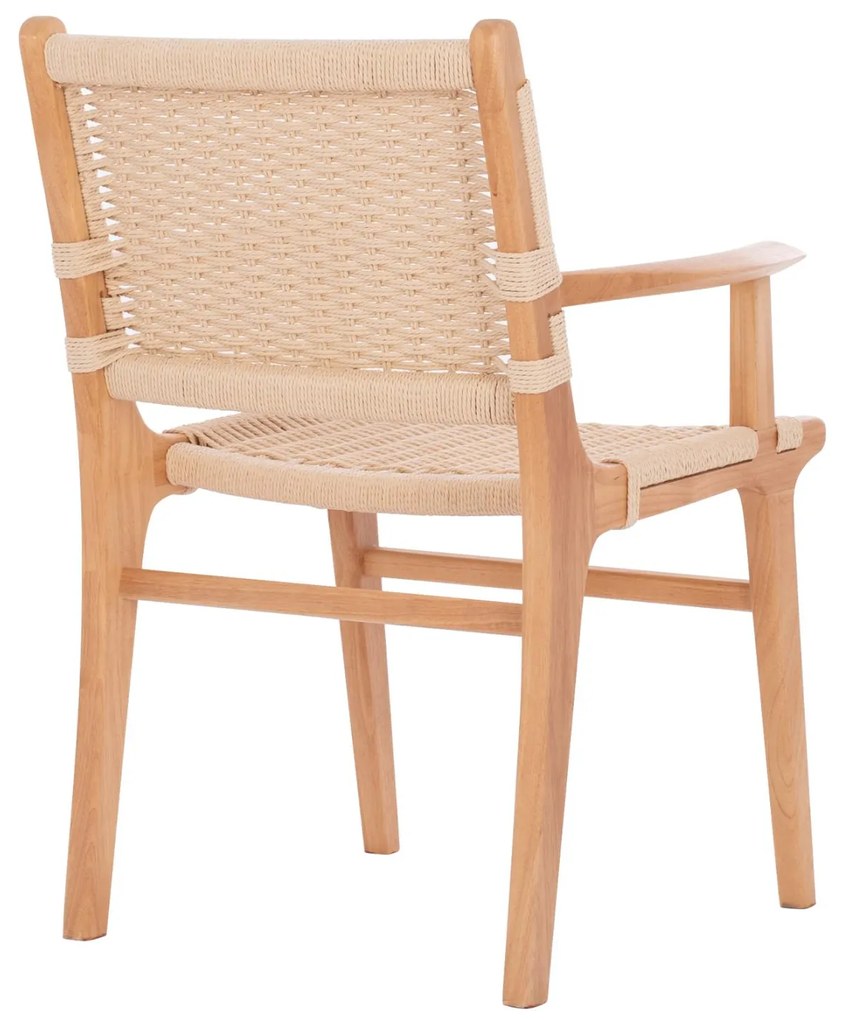 Καρέκλα-Πολυθρόνα IGNACIO Rubberwood και Σχοινί 61x56x83Υεκ. 61x56x83 εκ.