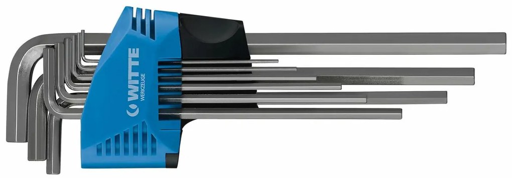 Σετ Κλειδιά Allen WITTE 1,5-2-2,5-3-4-5-6-8-10 mm Εξάγωνο Σετ Κλειδιά Allen 9 Τεμάχια