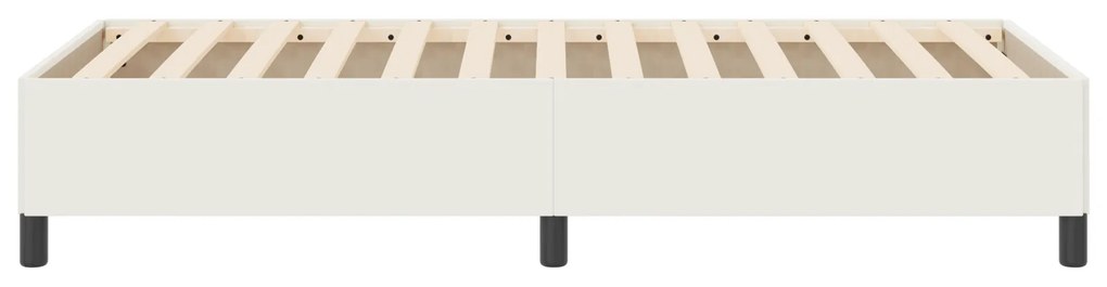 vidaXL Κρεβάτι Κρεμ 90x190 εκ από Σαμουά Ύφασμα