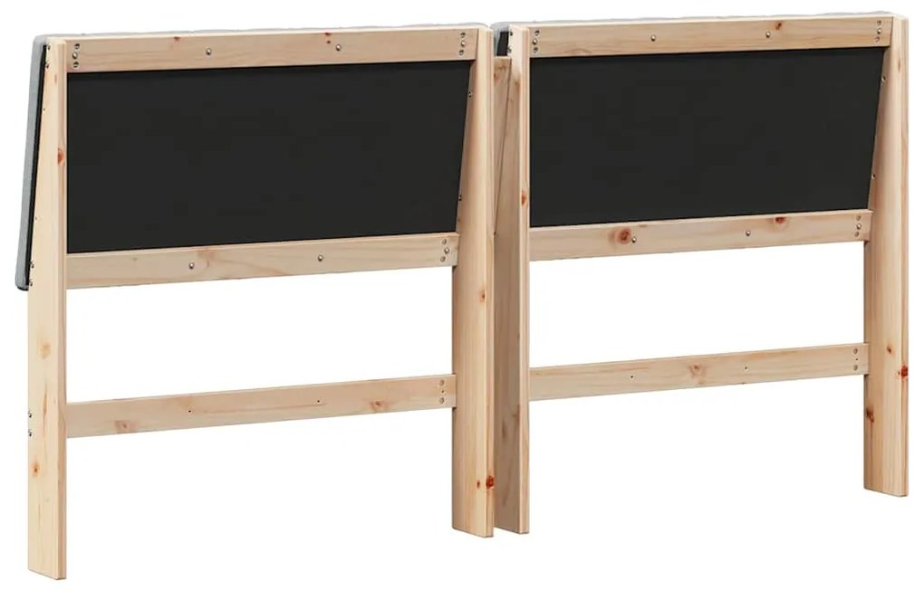 vidaXL Ταπετσαρισμένο κεφαλάρι Ανοιχτό γκρι 200 cm