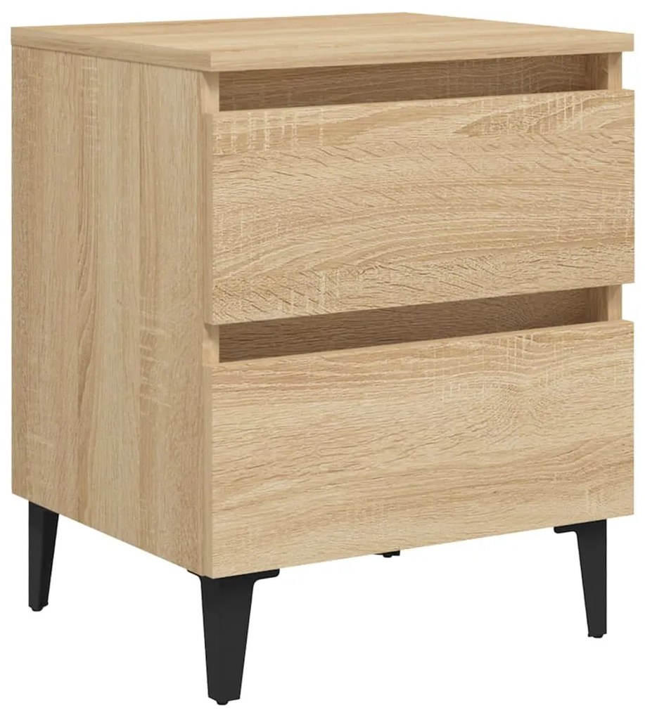 Κομοδίνο Sonoma Δρυς 40 x 35 x 50 εκ. από Επεξ. Ξύλο 805875