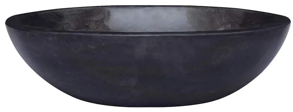 vidaXL Νιπτήρας Μαύρος 53 x 40 x 15 εκ. Μαρμάρινος
