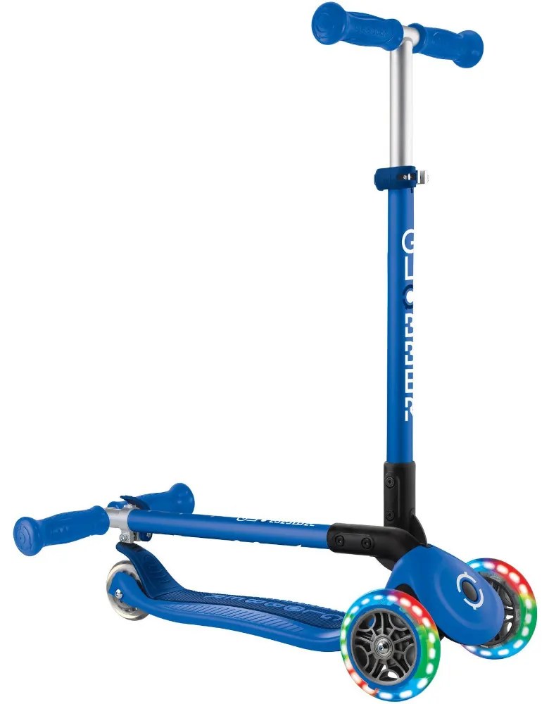 Globber Scooter Primo Foldable Lights Navy Blue