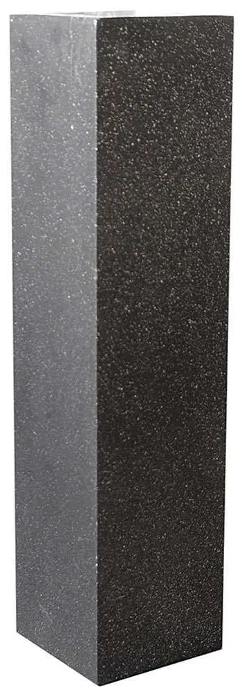 Ανθοστήλη Πήλινη Terazzo A-6150-8 20x20x80cm Black Supergreens Πηλός