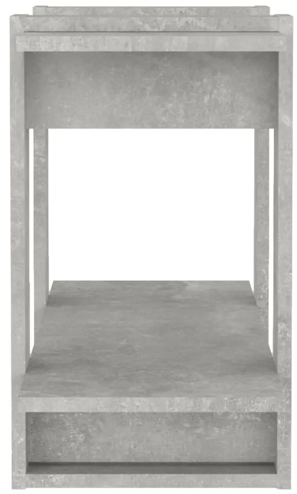 vidaXL Βιβλιοθήκη/Διαχωριστικό Χώρου Γκρι Σκυροδέματος 80x30x51 εκ.