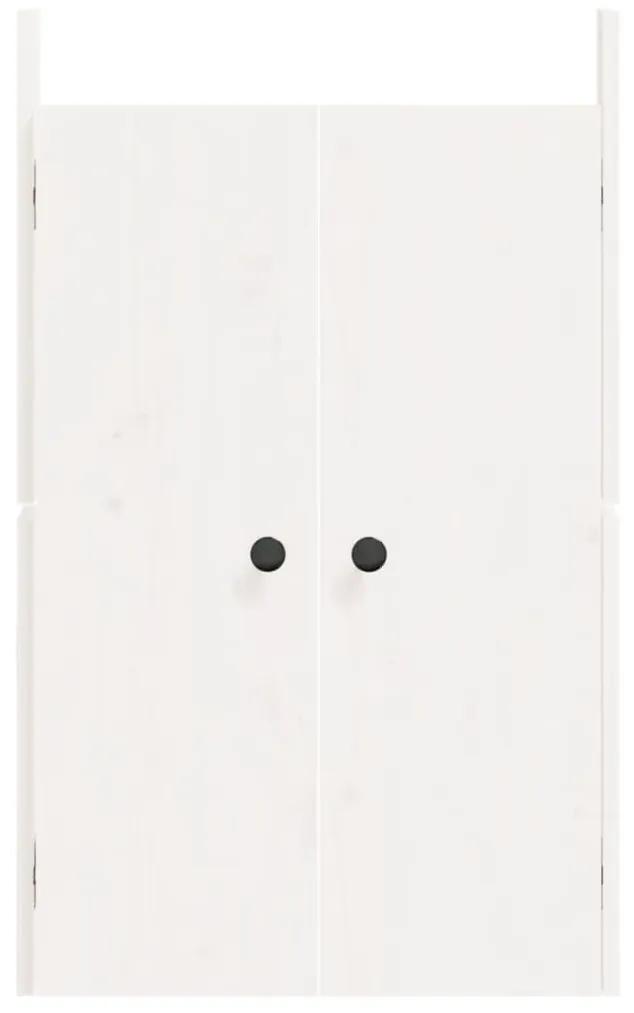 vidaXL Πόρτες Κουζίνας Εξ. Χώρου Λευκές 50x9x82 εκ Μασίφ Ξύλο Πεύκου