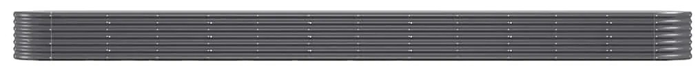 vidaXL Ζαρντινιέρα Ανθρακί 512x80x36 εκ Γαλβανισμένος χάλυβας