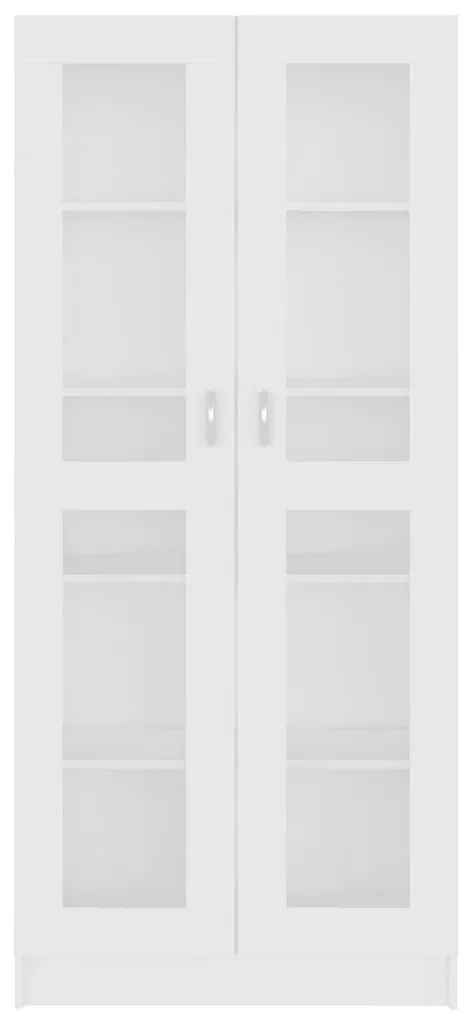 vidaXL Βιτρίνα Λευκή 82,5 x 30,5 x 185,5 εκ. Επεξ. Ξύλο