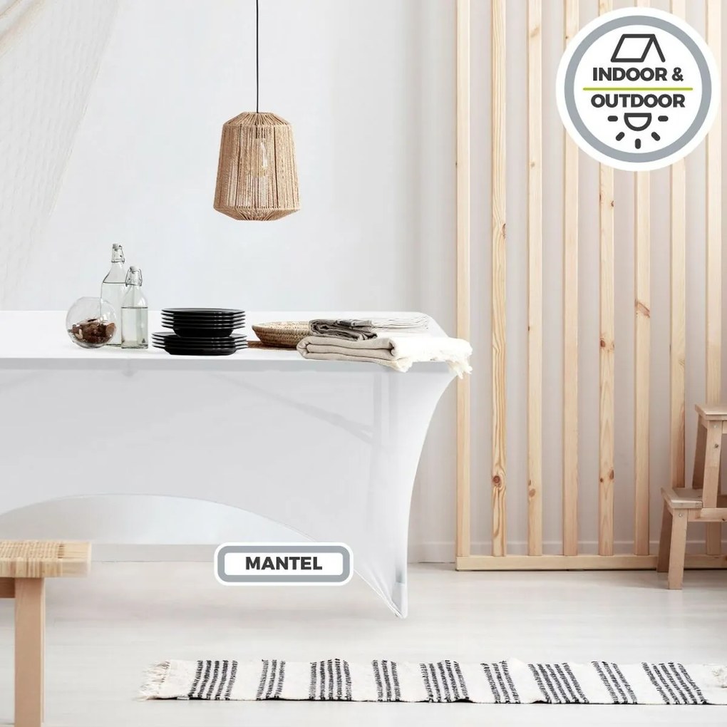 Προστατευτική Θήκη Aktive Λευκό 183 x 76 x 76 cm Τραπέζι Aξεσουάρ Oχημάτων Δρόμο (x6)