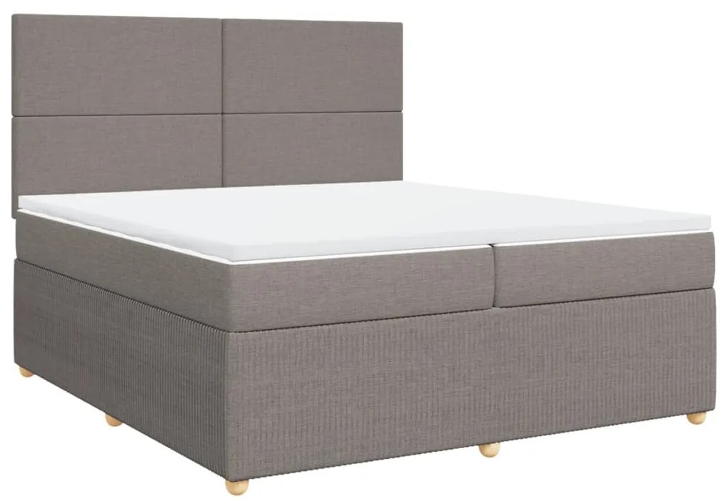 ΚΡΕΒΑΤΙ BOXSPRING ΜΕ ΣΤΡΩΜΑ TAUPE 200X200 ΕΚ. ΥΦΑΣΜΑΤΙΝΟ 3292160