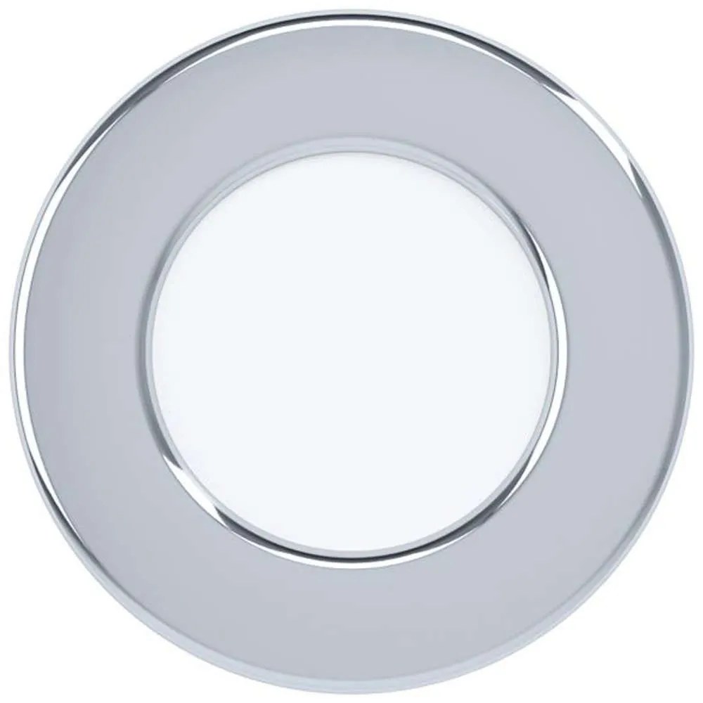 Φωτιστικό Οροφής - Σποτ 99208 Fueva Led Ø86 4000K Chrome Eglo Metal, Plastic