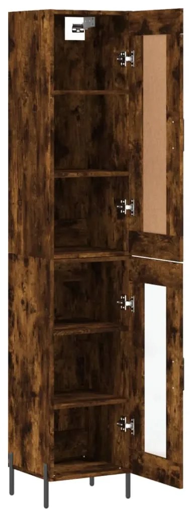 vidaXL Ντουλάπι Καπνιστή δρυς 34,5x34x180 εκ. από Επεξεργασμένο Ξύλο