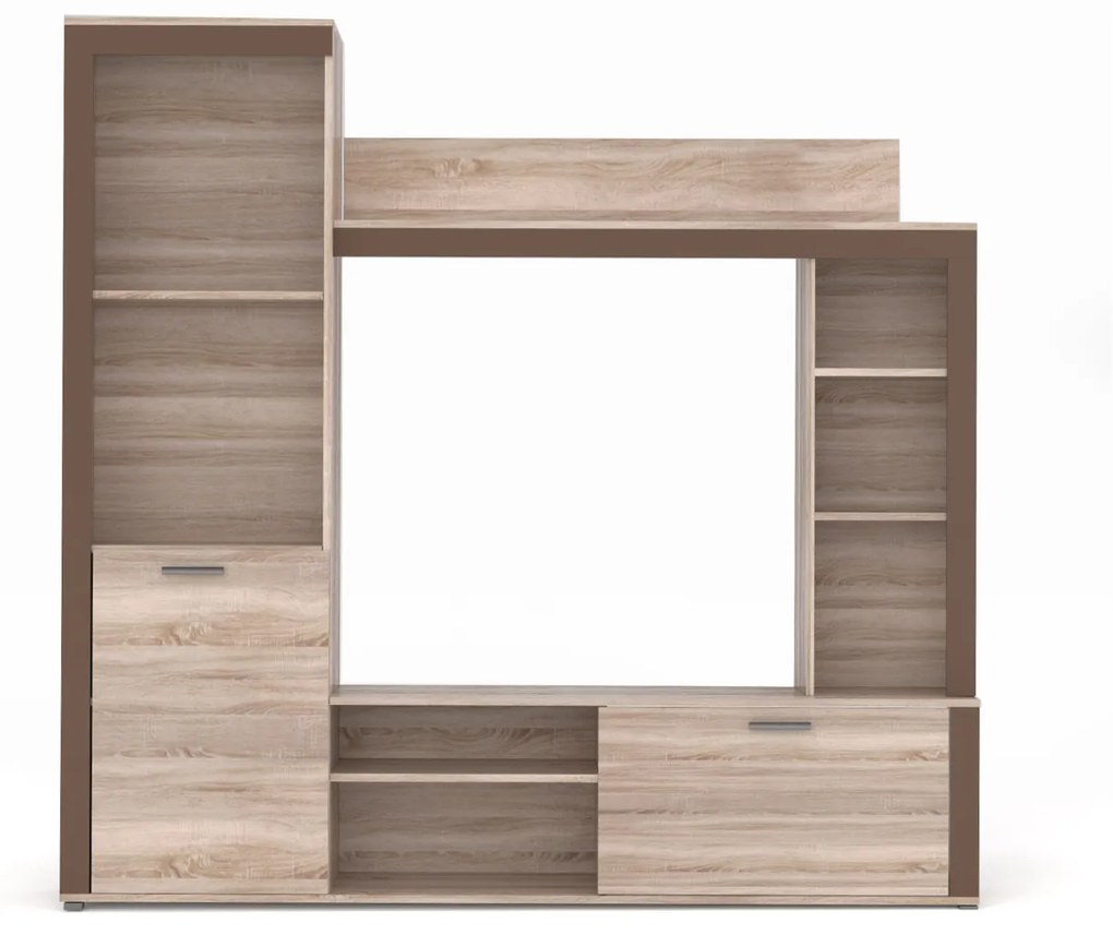 Σύνθεση Tηλεόρασης Badan 188x35x181εκ Σονόμα-Μόκκα - TO-BADAN - TO-BADAN