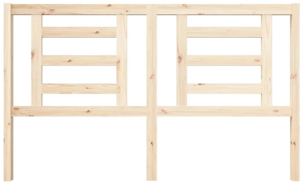 vidaXL Κεφαλάρι Κρεβατιού 166 x 4 x 100 εκ. από Μασίφ Ξύλο Πεύκου